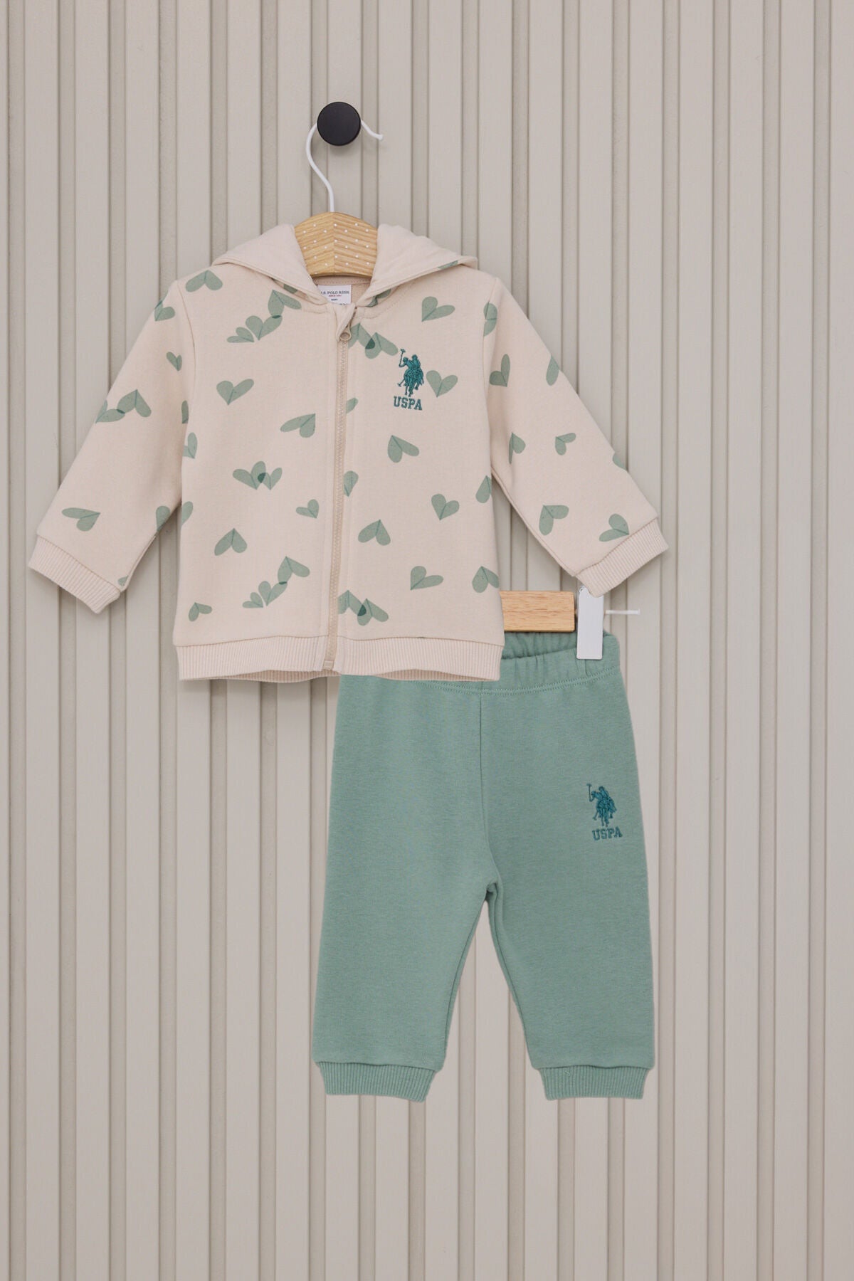 U.S. Polo Assn., Set de imbracaminte din amestec de bumbac - 3 piese