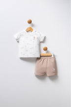 Set doua piese din amestec de bumbac, pentru copii