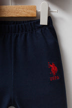 U.S. Polo Assn. Set doua piese pentru baieti, Rosu, 9-12 luni, 74-80 CM
