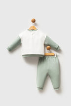 Set doua piese din amestec de bumbac, pentru copii