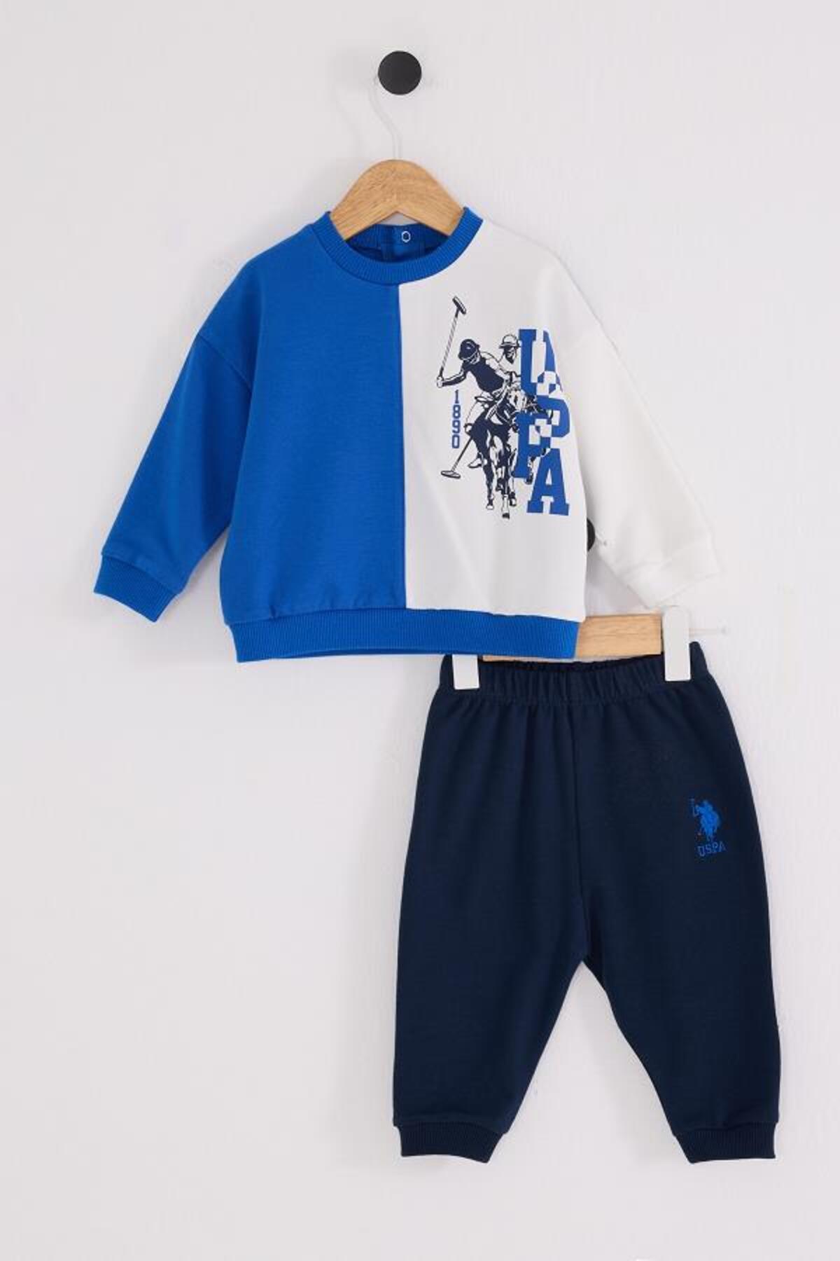 U.S. Polo Assn., Set doua piese din amestec de bumbac