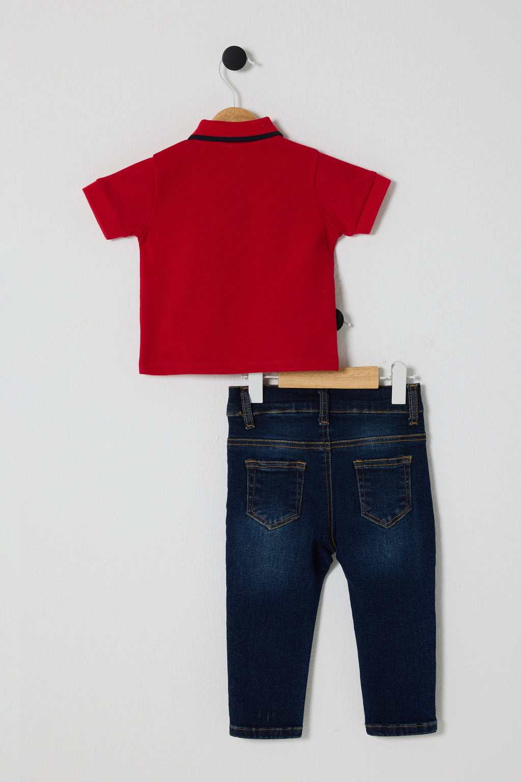 U.S. Polo Assn., Set de tricou polo si blugi - 2 Piese
