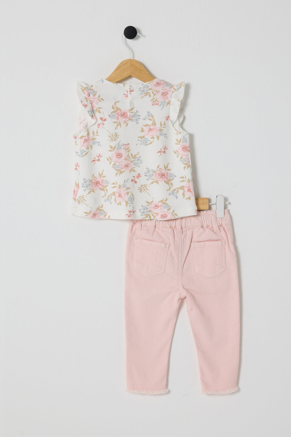 U.S. Polo Assn., Set de tricou cu imprimeu floral si pantaloni scurti - 2 Piese