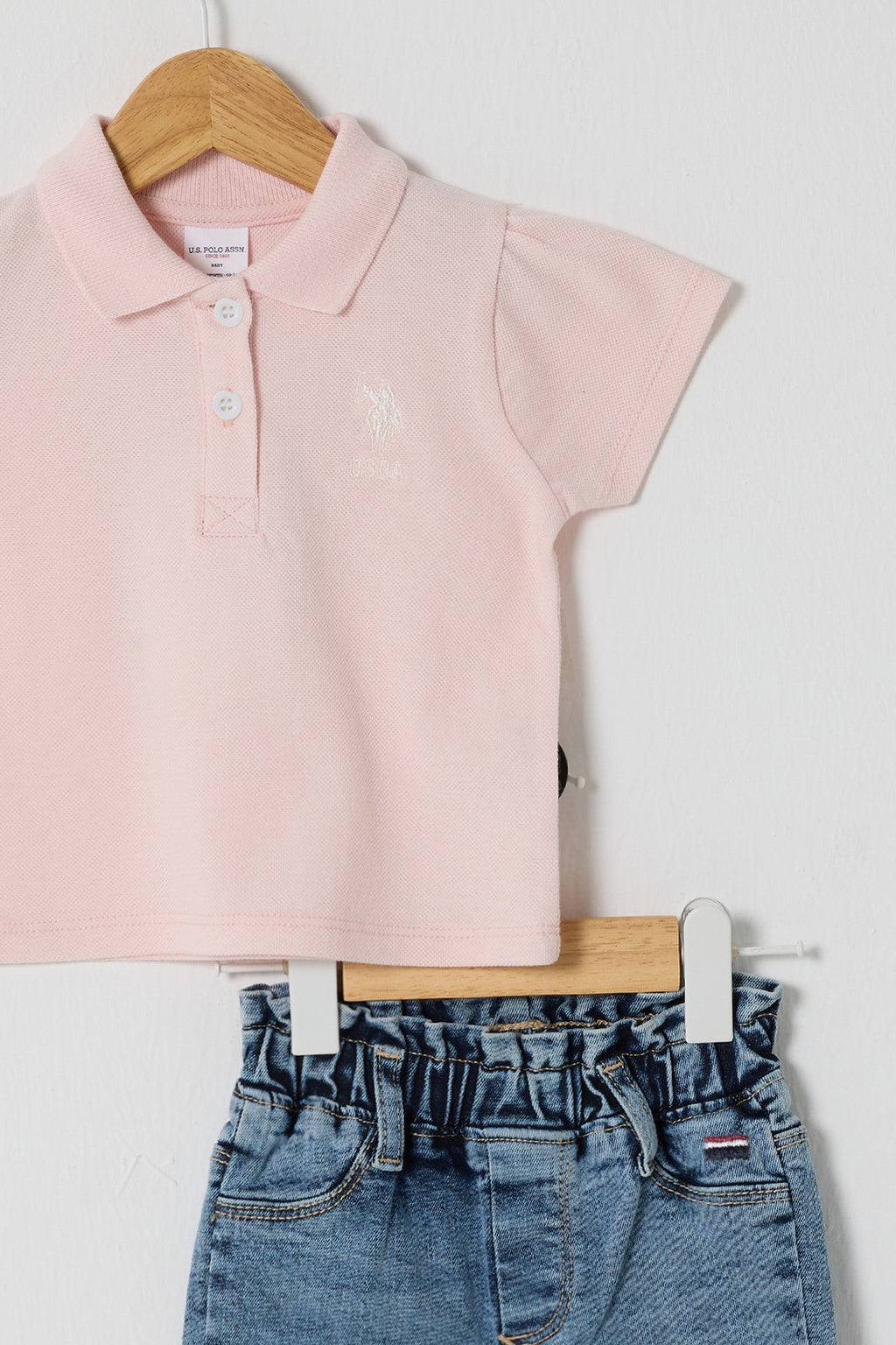 U.S. Polo Assn., Set de tricou polo si blugi - 2 Piese