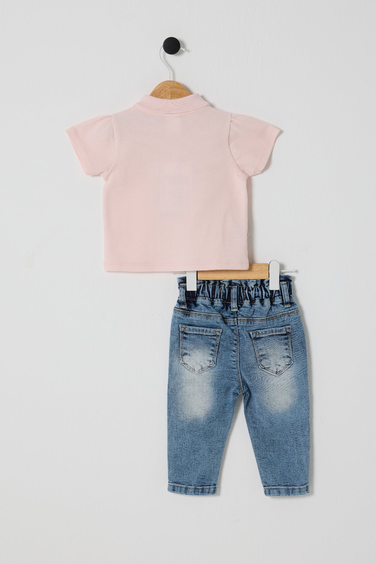 U.S. Polo Assn., Set de tricou polo si blugi - 2 Piese