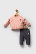 Set doua piese din amestec de bumbac, pentru copii