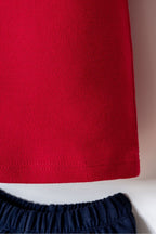 U.S. Polo Assn., Set de tricou polo si pantaloni scurti - 2 piese