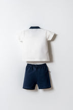 U.S. Polo Assn., Set de tricou polo si pantaloni scurti - 2 piese