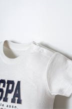 U.S. Polo Assn., Set de tricou cu imprimeu si pantaloni scurti - 2 piese
