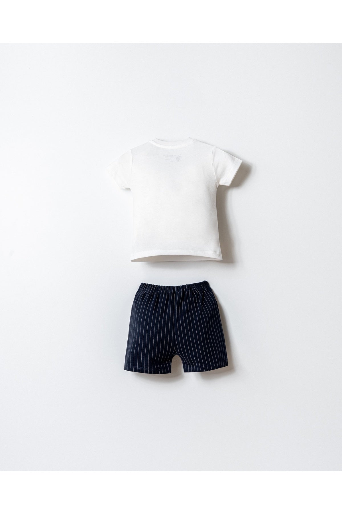 U.S. Polo Assn., Set de tricou cu imprimeu si pantaloni scurti - 2 piese