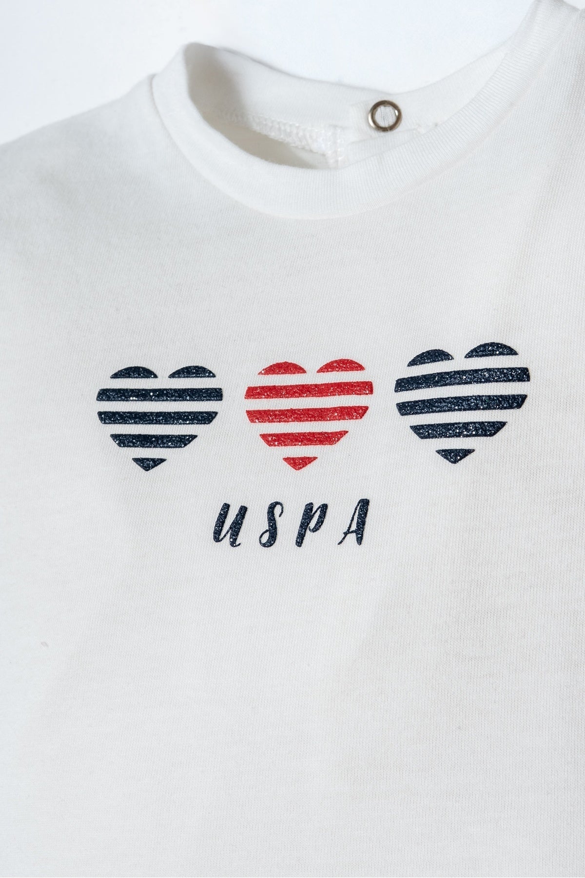 U.S. Polo Assn., Set de tricou cu imprimeu logo si pantaloni scurti