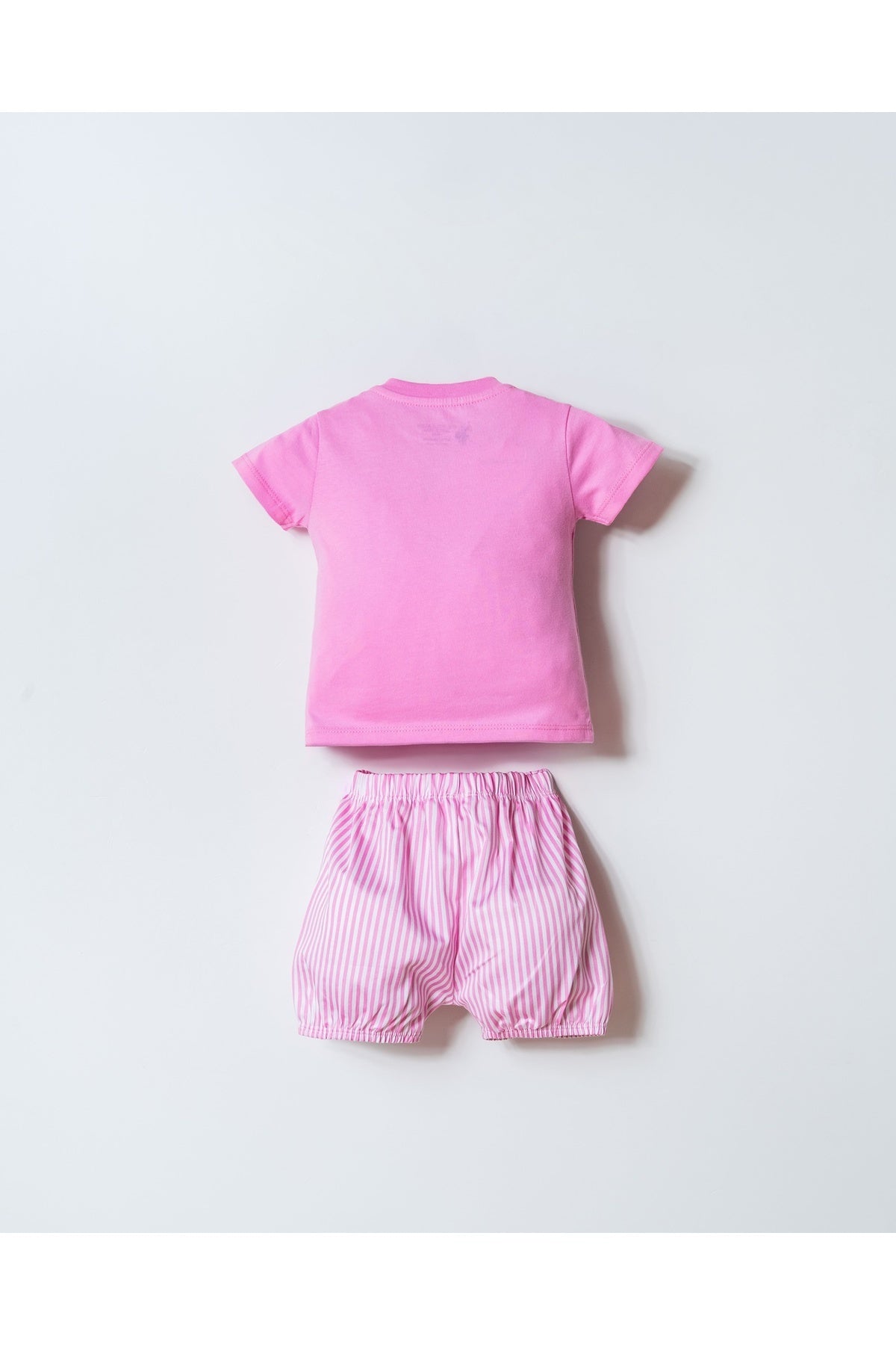 U.S. Polo Assn., Set de tricou si pantaloni scurti cu imprimeu cu dungi