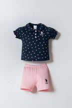 Set doua piese din amestec de bumbac, pentru copii