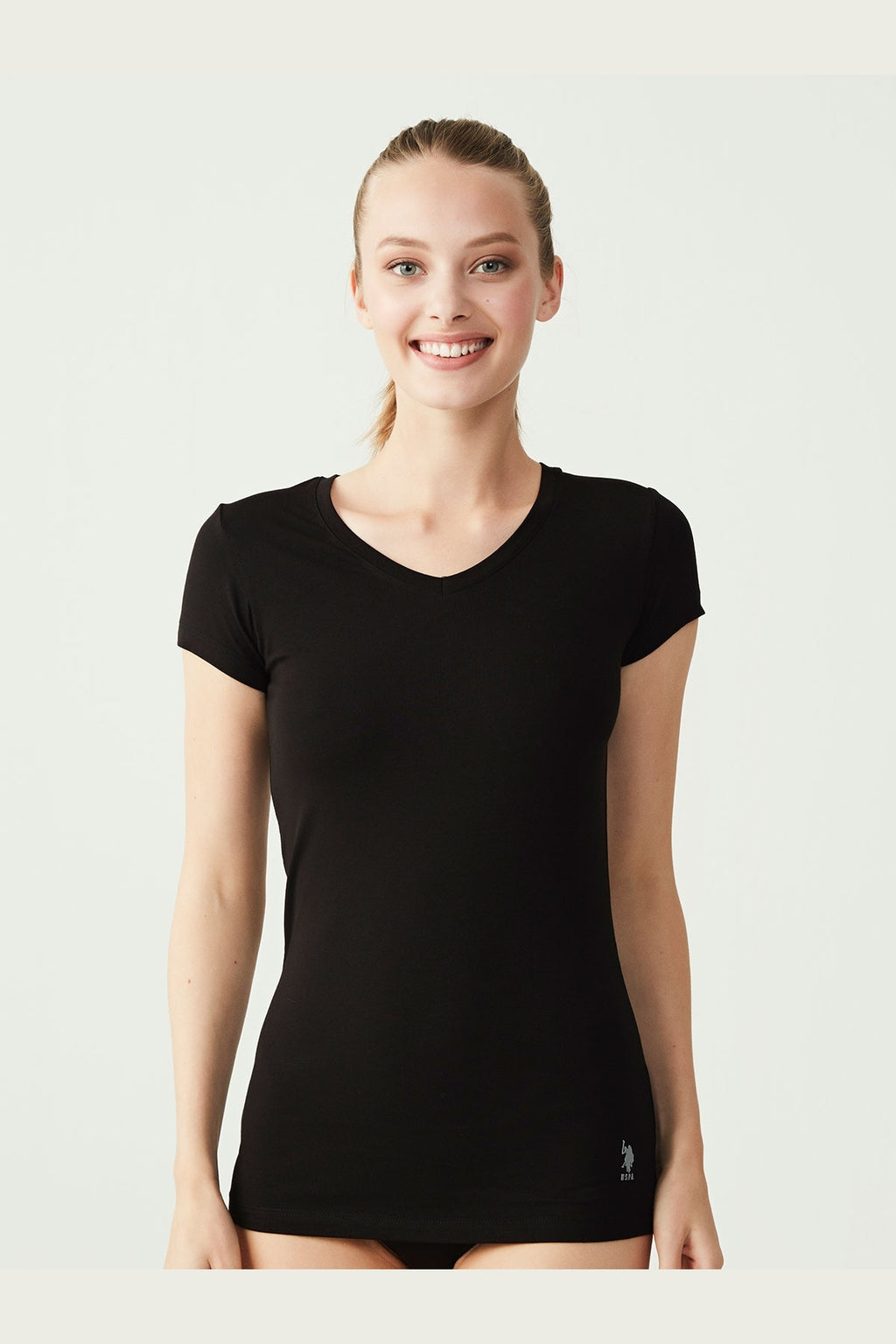 U.S. Polo Assn. Tricou de dama, logo discret