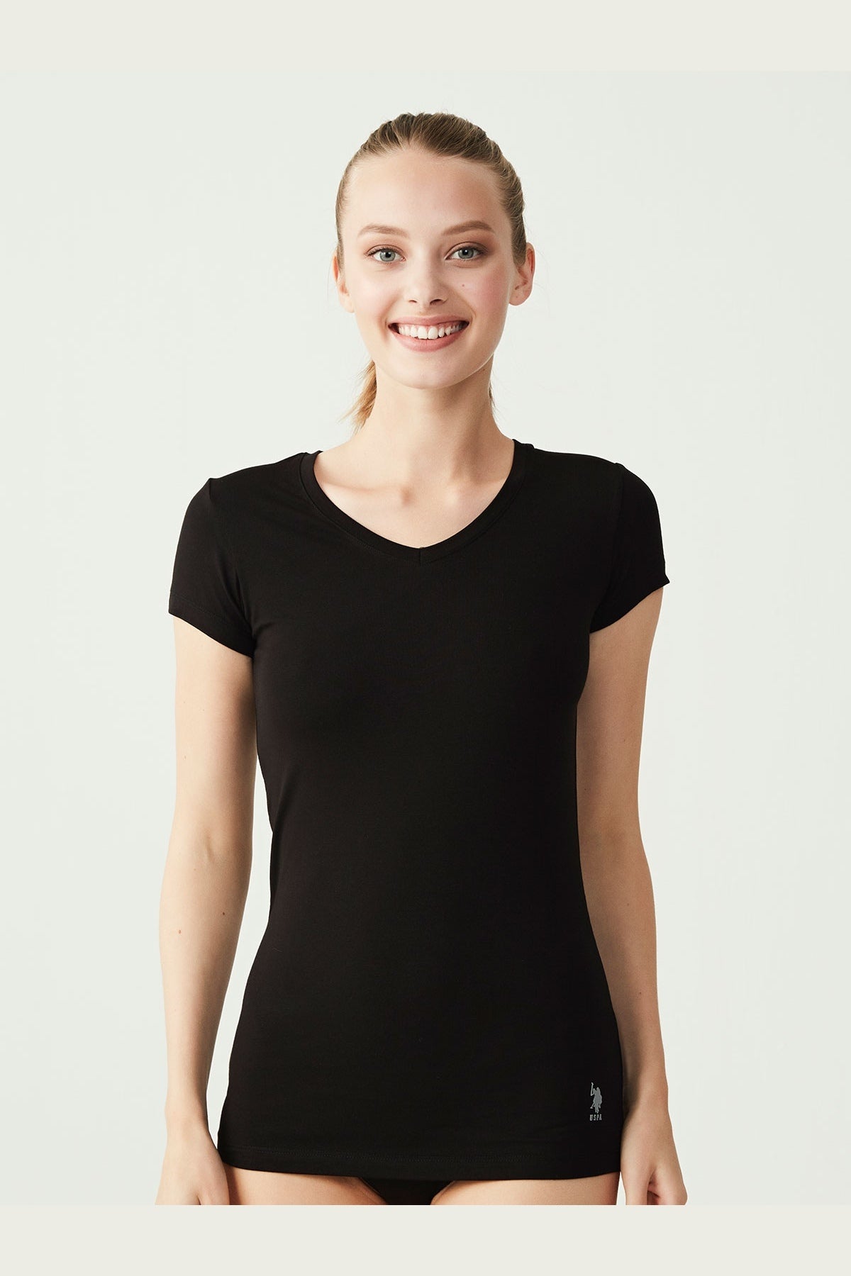U.S. Polo Assn. Tricou de dama, logo discret
