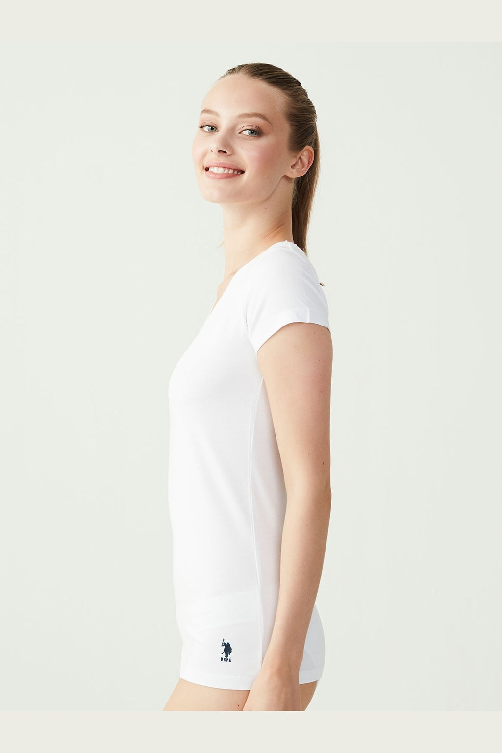 U.S. Polo Assn. Tricou de dama, logo discret