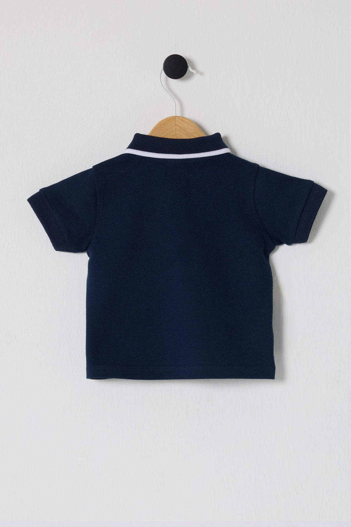 U.S. Polo Assn. Tricou cu guler din bumbac pentru bebelusi