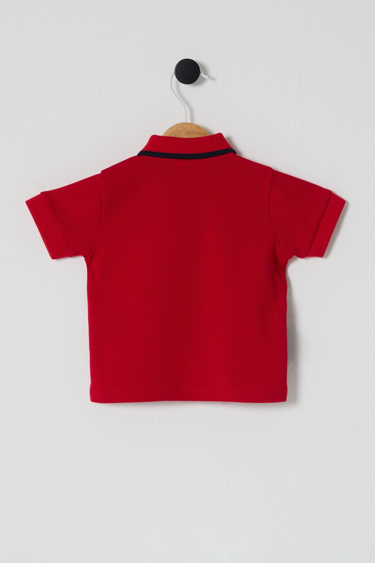 U.S. Polo Assn. Tricou cu guler din bumbac pentru bebelusi