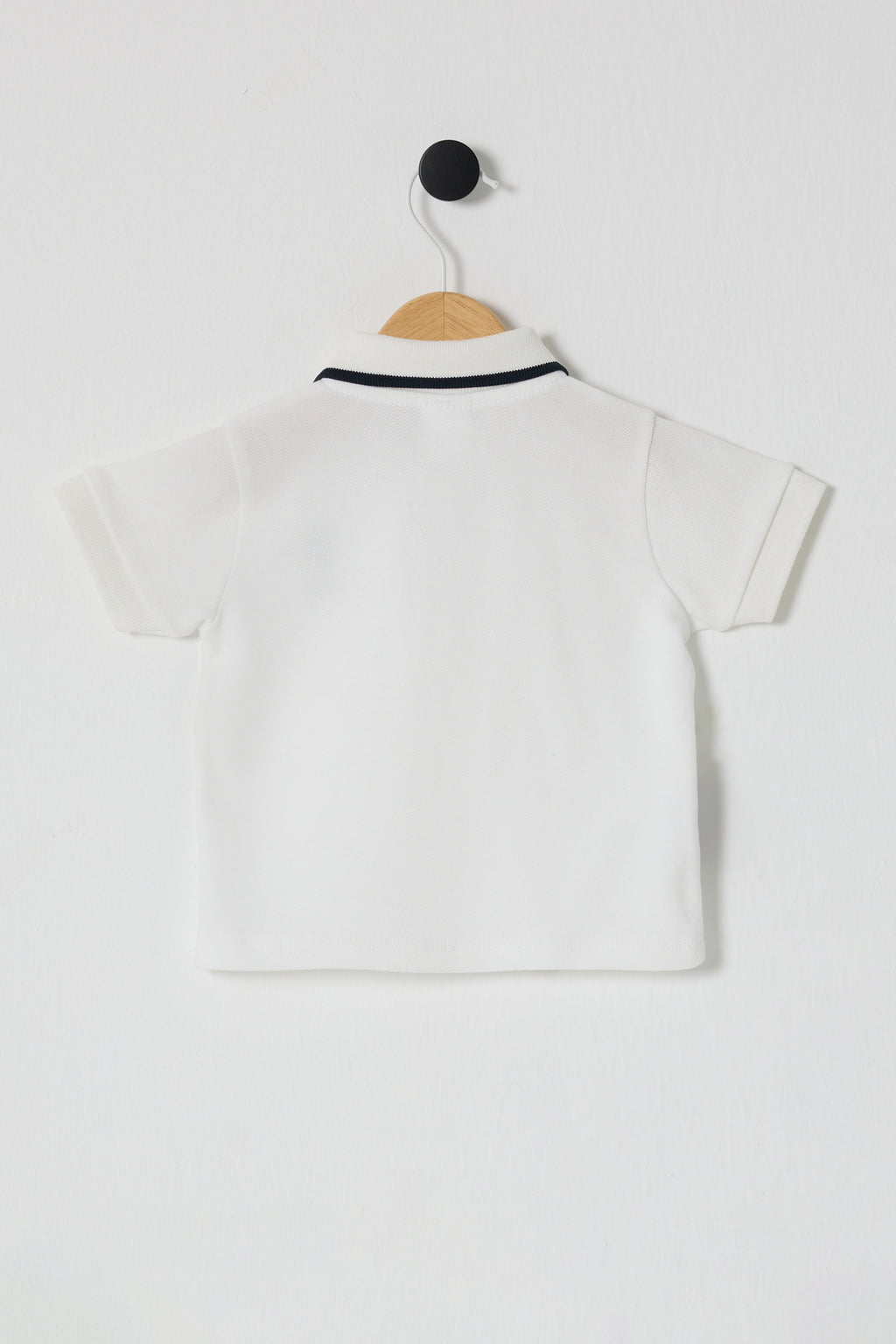 U.S. Polo Assn. Tricou cu guler din bumbac pentru bebelusi