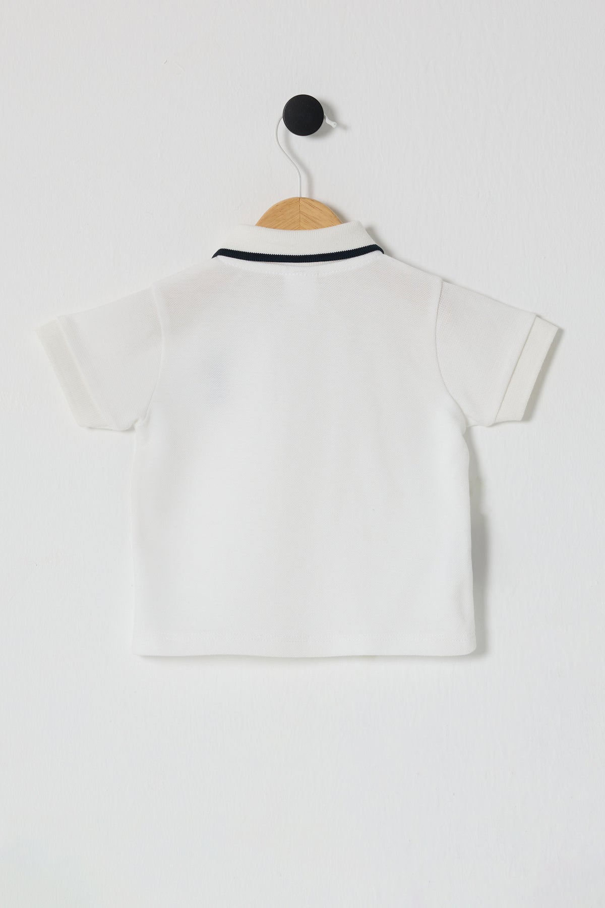 U.S. Polo Assn. Tricou cu guler din bumbac pentru bebelusi