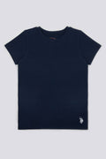 U.S. Polo Assn., Tricou de casa cu decolteu in V, pentru copii