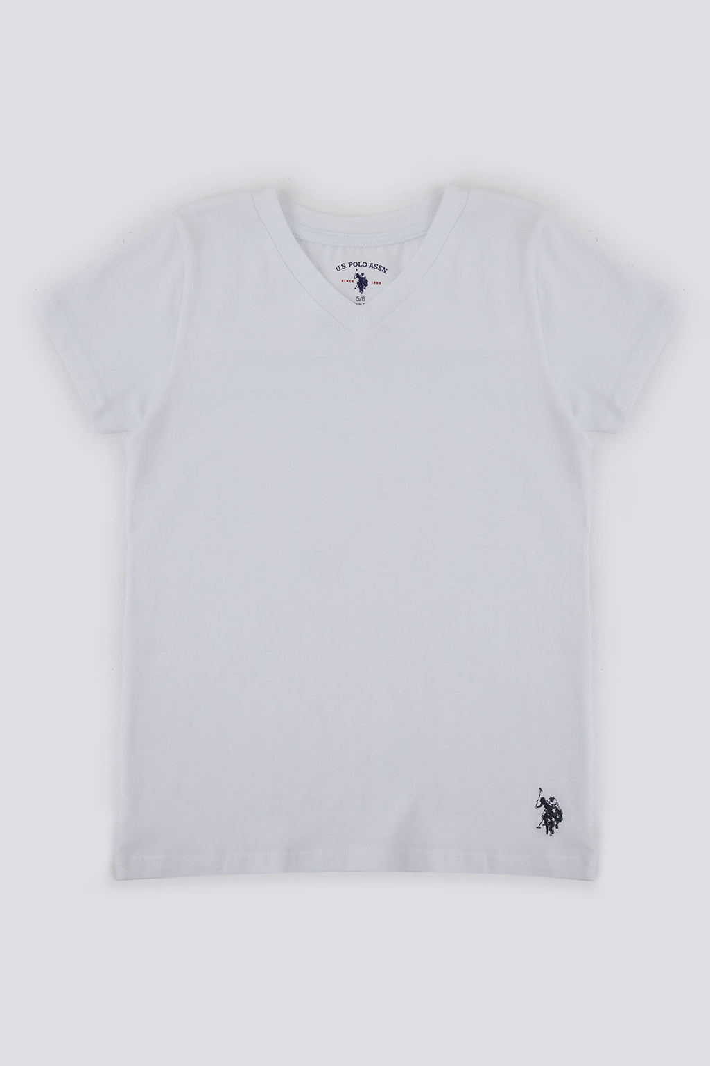 U.S. Polo Assn., Tricou de casa cu decolteu in V, pentru copii