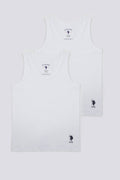 U.S. Polo Assn., Set de top-uri cu decolteu rotund - 2 piese, pentru copii