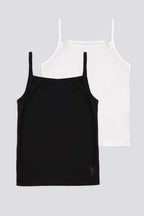 U.S. Polo Assn., Set de topuri de bumbac - 2 piese, pentru copii