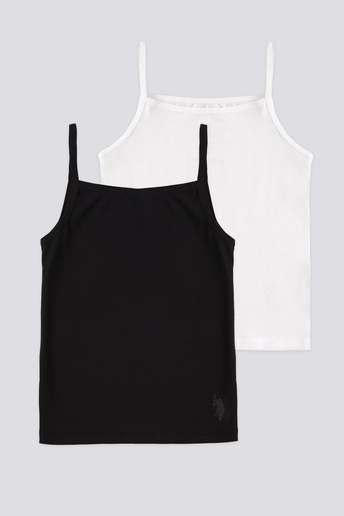 U.S. Polo Assn., Set de topuri de bumbac - 2 piese, pentru copii