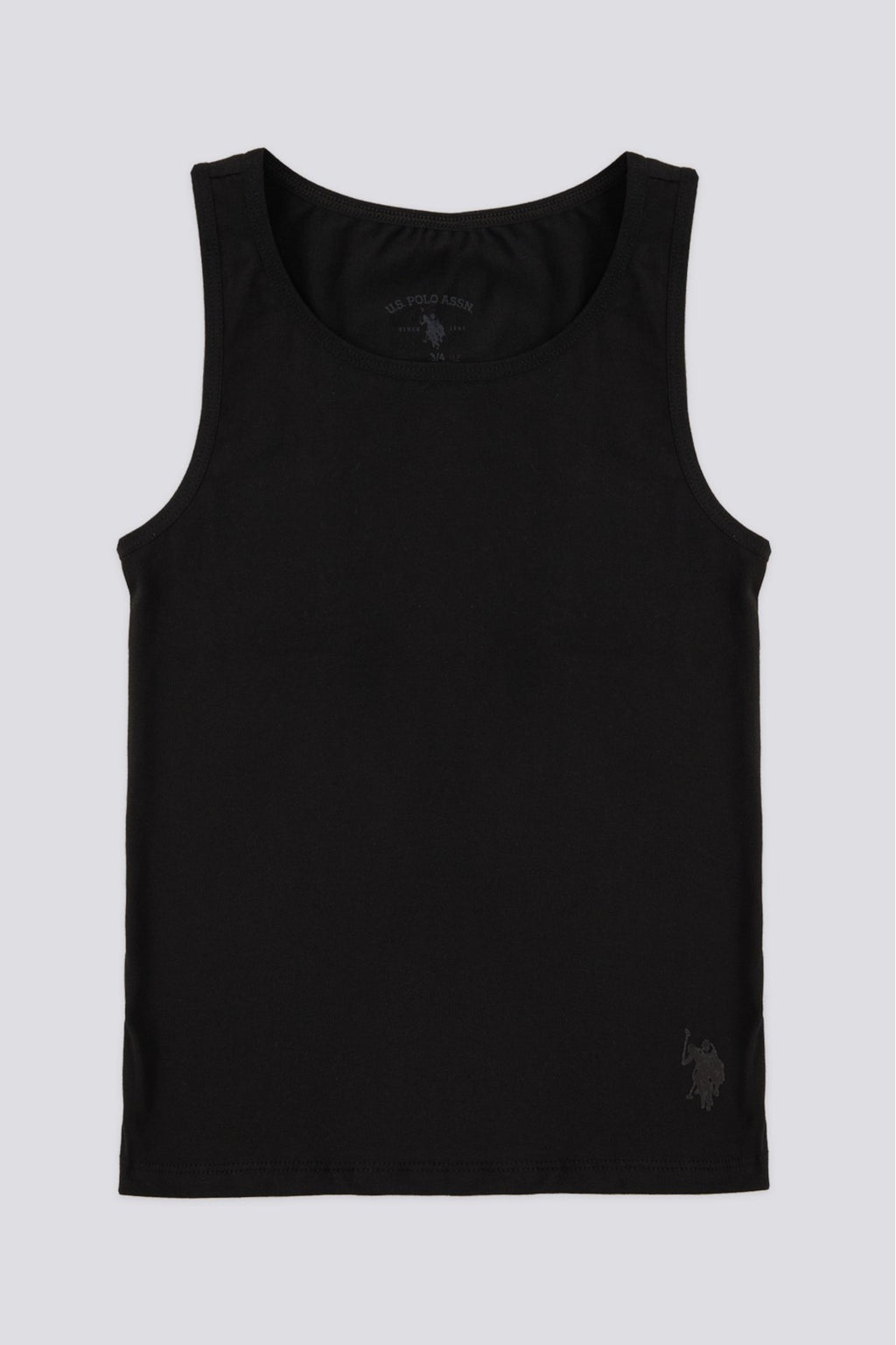 U.S. Polo Assn., Set de topuri de bumbac - 2 piese, Negru, pentru copii