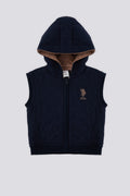 U.S. Polo Assn. Vesta din amestec de bumbac pentru bebelusi