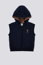 U.S. Polo Assn. Vesta din amestec de bumbac pentru bebelusi