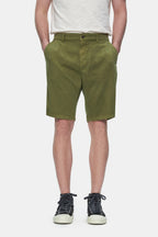 UCLA Pantaloni scurti cu snur si banda elastica in talie, buzunare laterale si imprimeu cu logo discret, Verde, VALOR