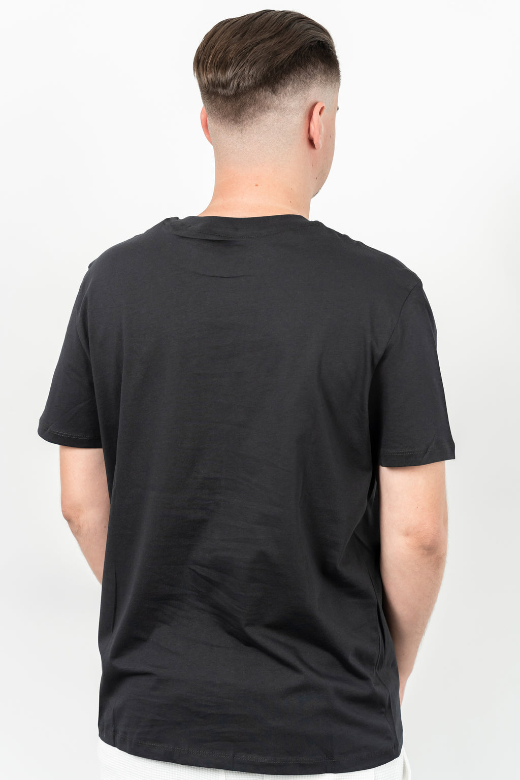 Starter, Tricou cu decolteu la baza gatului, logo discret, regular fit, WARREN, Gri