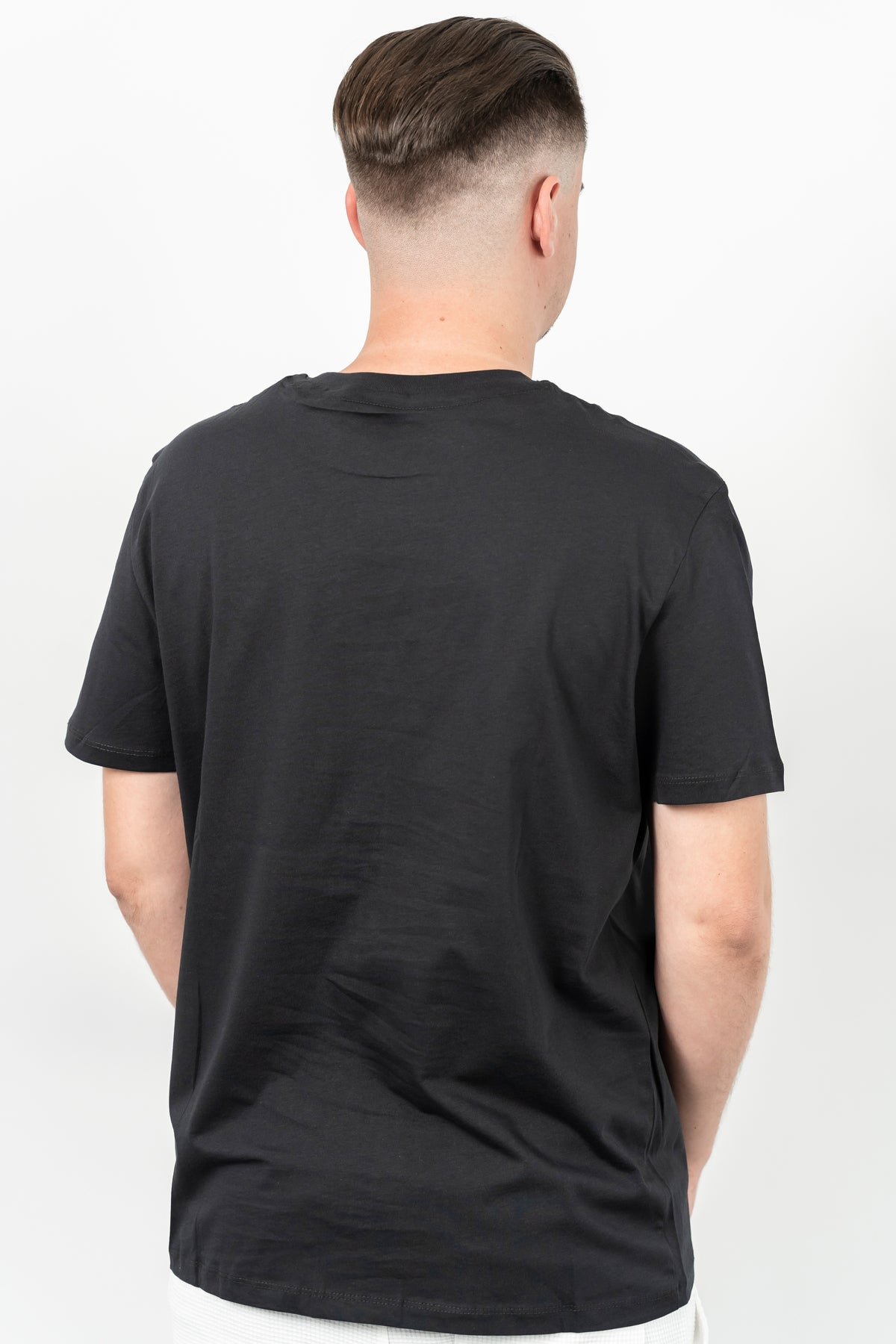 Starter, Tricou cu decolteu la baza gatului, logo discret, regular fit, WARREN, Gri