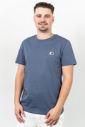 Starter, Tricou cu decolteu la baza gatului, logo discret, regular fit, WARREN, Mov