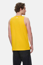 Ecko Unltd. Tricou cu decolteu la baza gatului, imprimeu cu logo, Galben, WILBER
