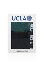 UCLA Set 2 perechi de boxeri cu banda elastica in talie,  Bleumarin-albastru-Verde, IRVINE
