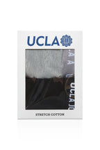 UCLA Set 2 perechi de boxeri cu banda elastica in talie,  Negru-Gri, IRVINE