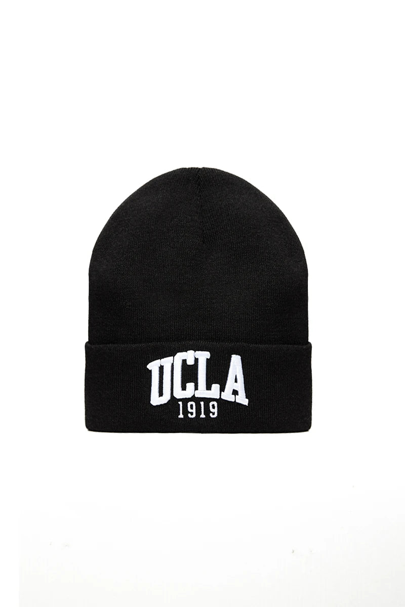 UCLA Caciula cu imprimeu brodat, unisex, Negru, LANITA