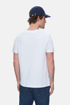 UCLA Tricou cu decolteu la baza gatului, imprimeu cu logo, regular fit, Alb, SHERMAN