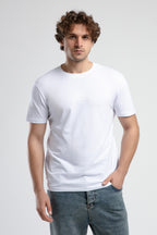 Ecko Unltd. Tricou cu decolteu la baza gatului, imprimeu cu logo, Alb, JOHNSON