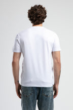 Ecko Unltd. Tricou cu decolteu la baza gatului, imprimeu cu logo, Alb, JOHNSON