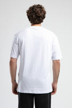 Ecko Unltd. Tricou cu decolteu la baza gatului, imprimeu cu logo, Alb, ROCKEFELLA