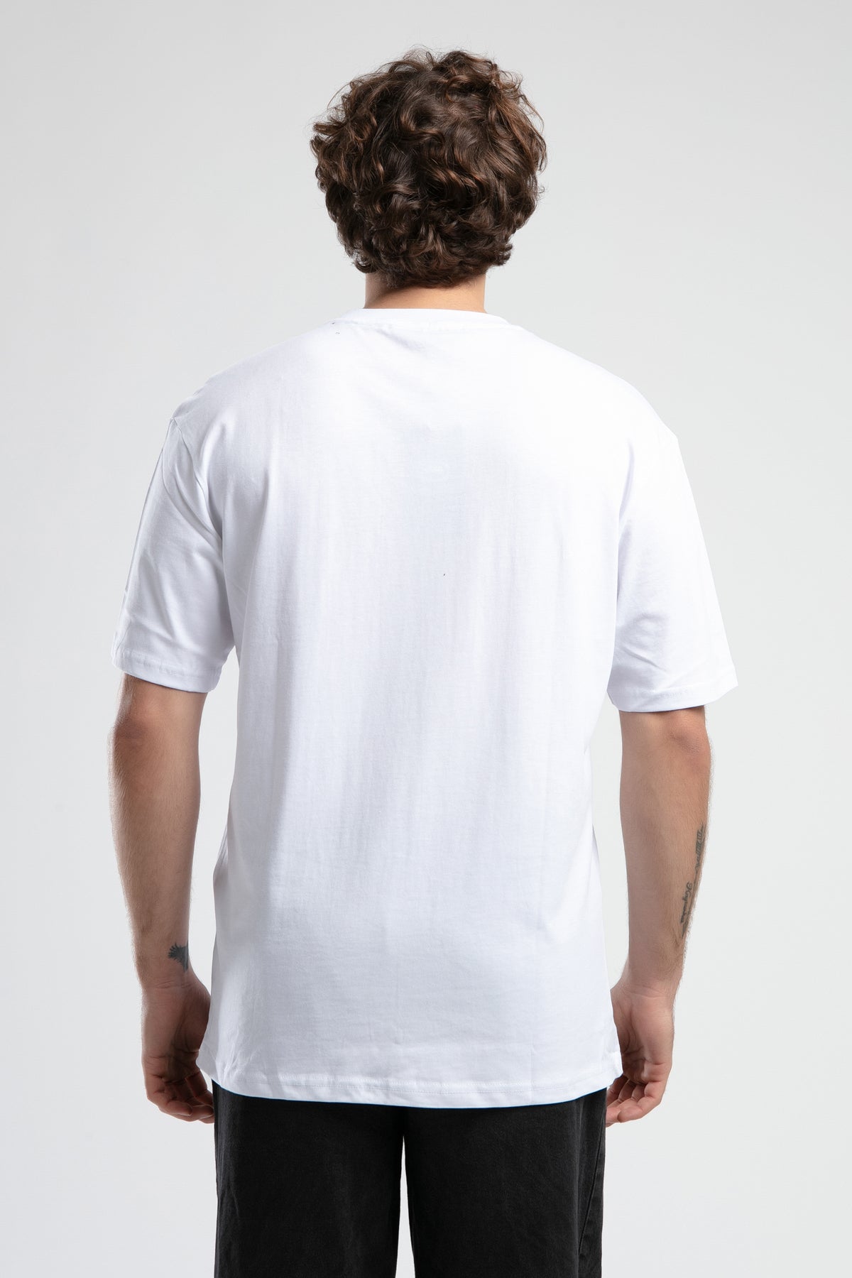 Ecko Unltd. Tricou cu decolteu la baza gatului, imprimeu cu logo, Alb, ROCKEFELLA