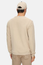 UCLA Bluza cu decolteu la baza gatului, regular fit, imprimeu cu logo, Bej, VALLEY