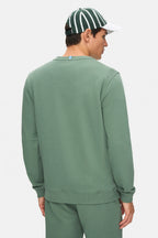 UCLA Bluza cu decolteu la baza gatului, regular fit, imprimeu cu logo, Verde, VALLEY